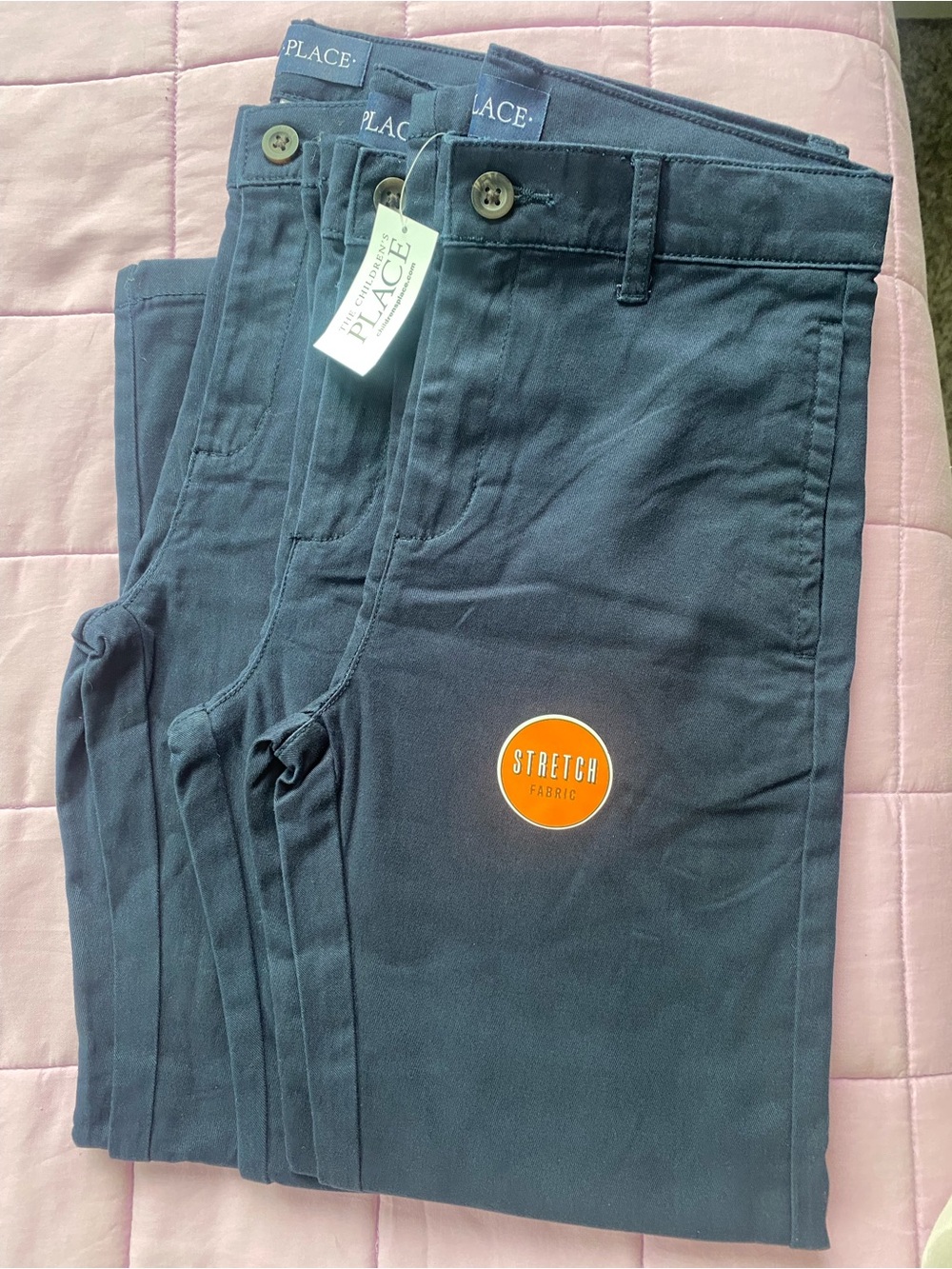 The Children's Place Navy Stretch Chino Pants - Boys